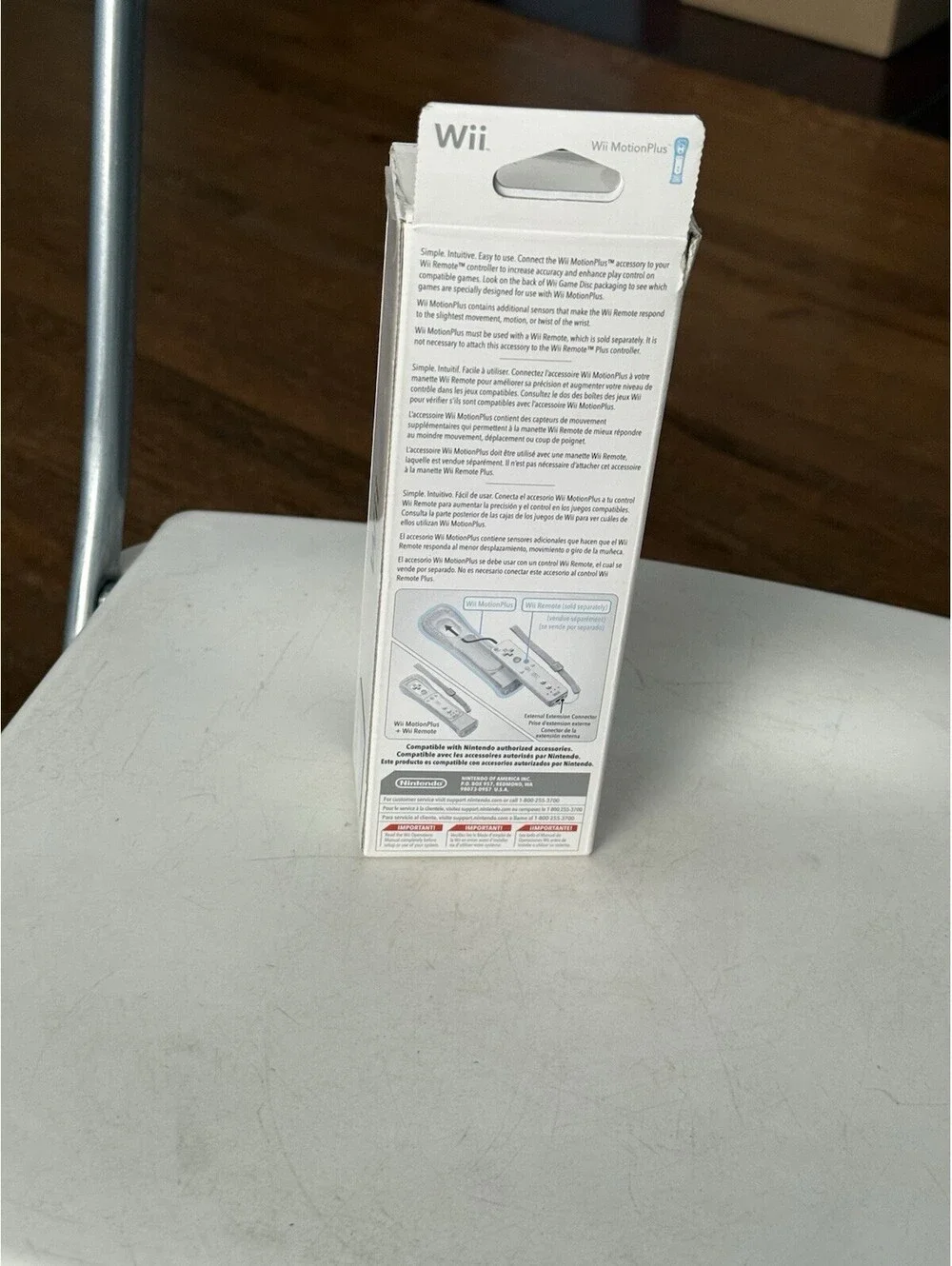Nintendo Wii Motion Plus Remote Attachment W/ Controller